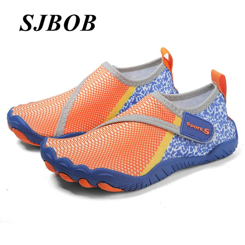 

Stylish Boy Water Shoes Comfortable Hook Loop Kids Barefoot Shoes Light Soft Quick-Drying Beach Shoes For Girl Zapatos Descalzos