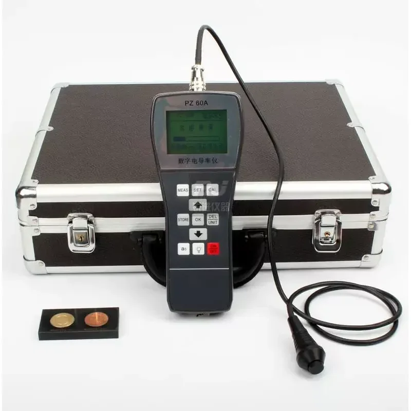PZ-60A Digital Portable Eddy Current Conductivity Meter for Copper and Aluminum Testing Handheld Device
