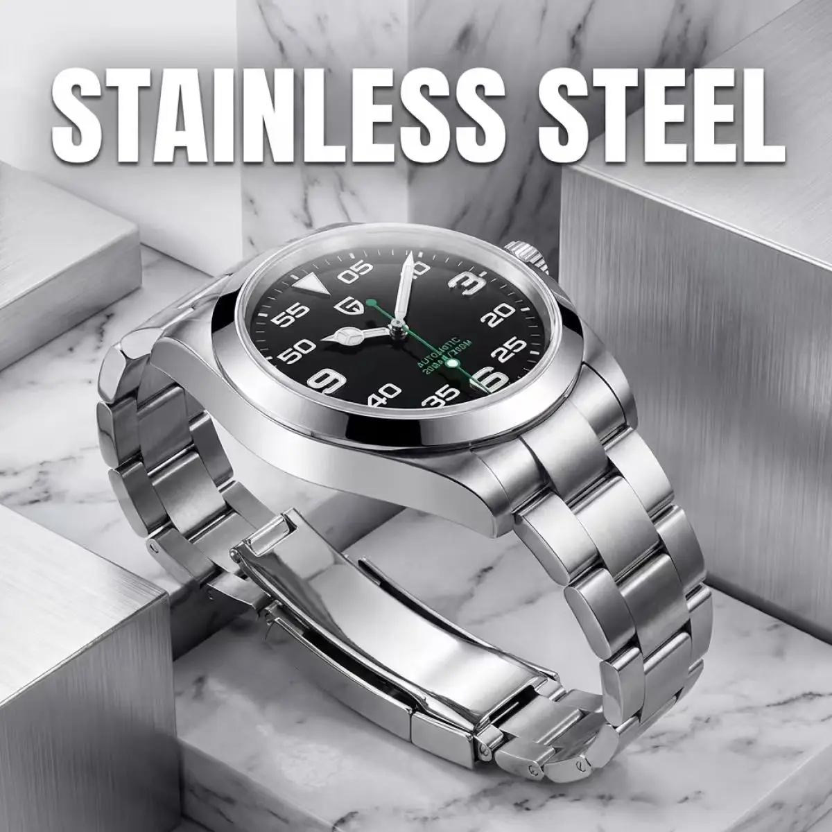 PAGANI DESIGN Men's PD-1692V2 Automatic Watch 40MM Stainless Steel Mechanical Waterproof 200m with Sapphire AR Coating