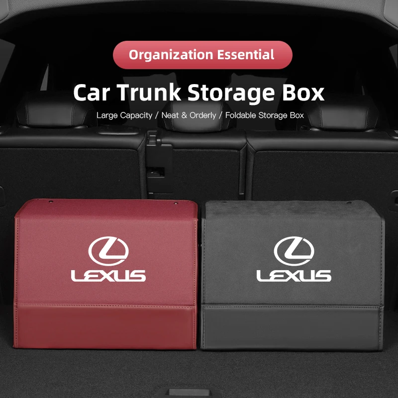 

Багажный органайзер из замши и кожи наппа большой емкости для Lexus Fsport GS GX IS LS LX CT LC RC LBX NX RX 350h 450h ES UX 300e