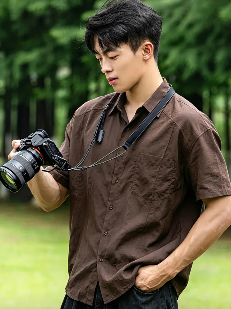 genuine leather quick release cameras Strap Adjustable DSLR/SLR cameras Neck Lanyard camera shoulder strap Sling Strap