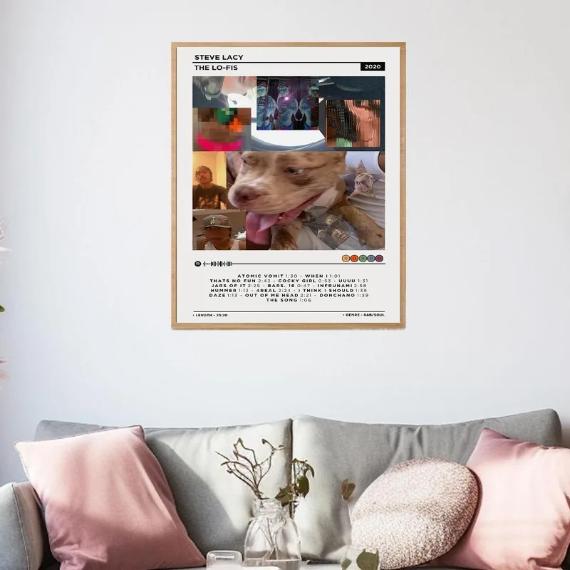 Steve Lacy Album Set Canvas Prints Gemini Rights Apollo XXI & The Lo-Fis Poster R&B Funk Singer Music Art Living Room Home Decor
