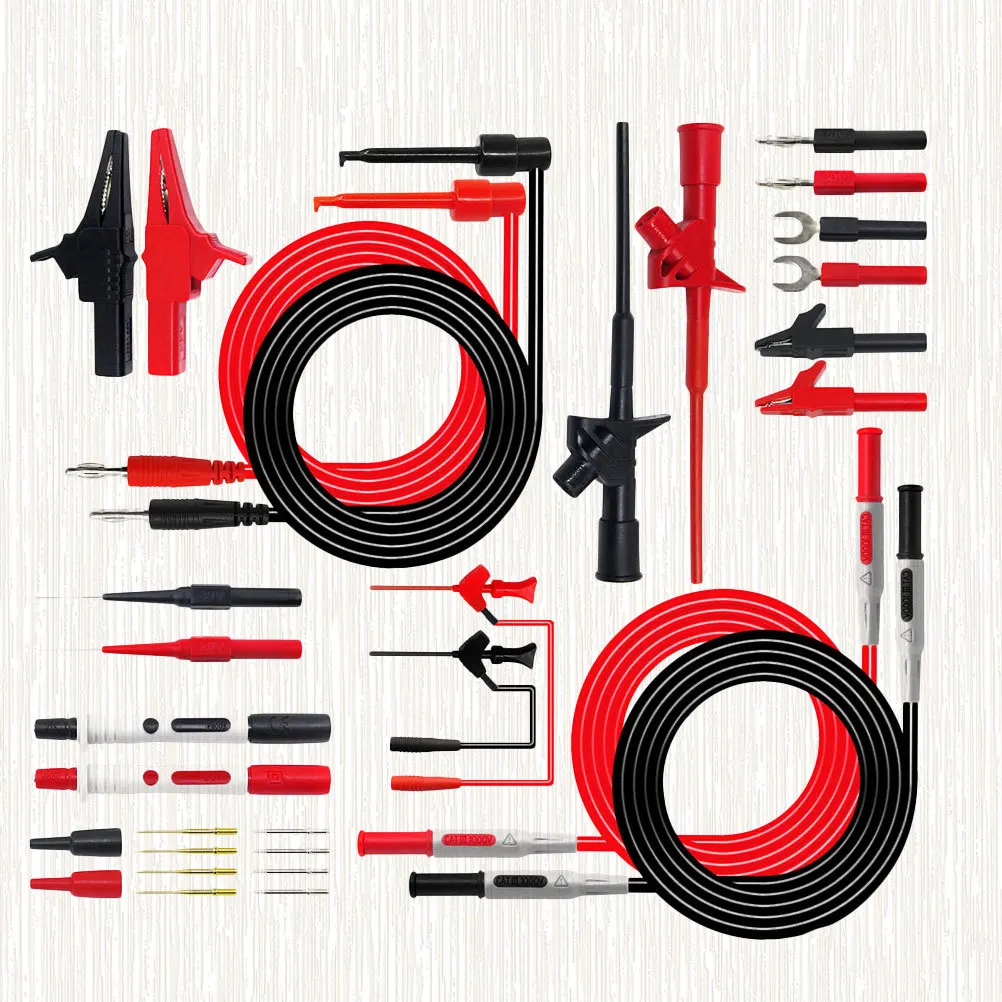 

1Set Electric Test Tool Kit Multimeter Test Lead 4mm Banana Plug Diagnostic Probe Stick Crocodile Clip Accessories Repair