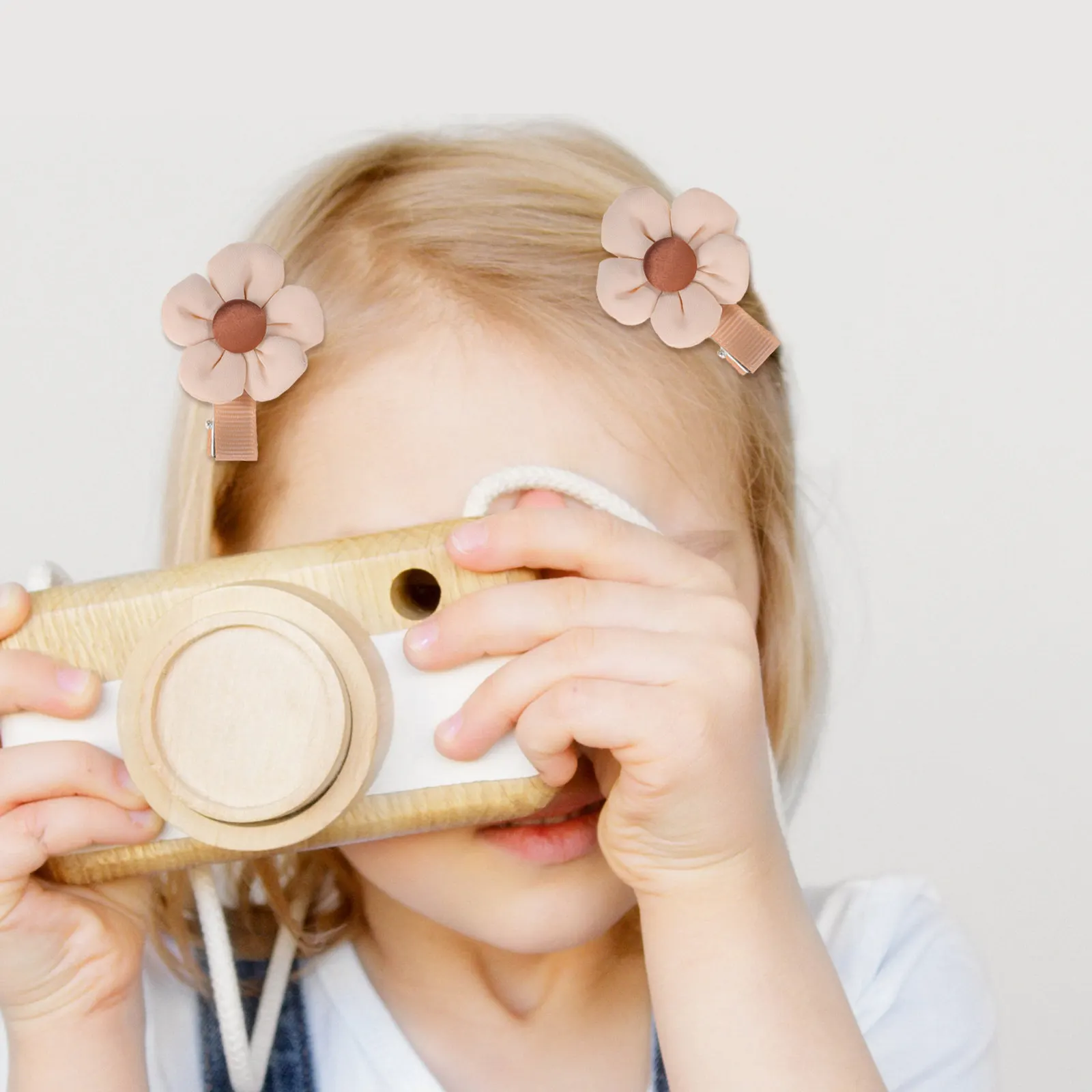 8Pcs Adorable Bowknot Flower Hair Clips Hair Accessories for Ages 4-12 Birthday Christmas Masquerade