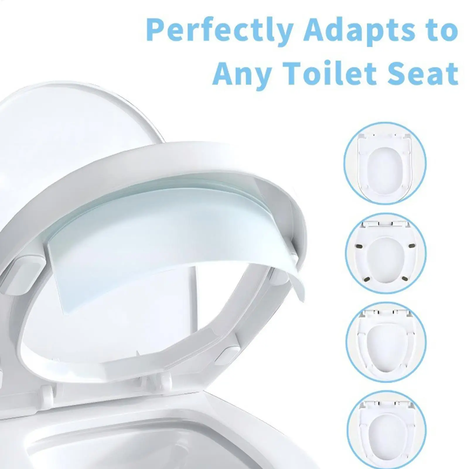 Toilet Splash Guard Reusable Easy Clean Urine Deflector for Toilet Bowl Men Boys Teens Potty Training Aim Aid Bathroom Family