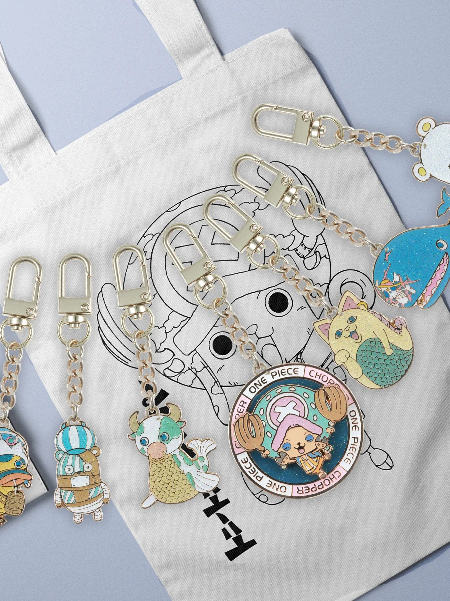 1 szt. Oficjalny brelok do kluczy ONE PIECE w formie zwierzątka – urocze kolekcje do noszenia lub ekspozycji, idealny prezent o tematyce anime