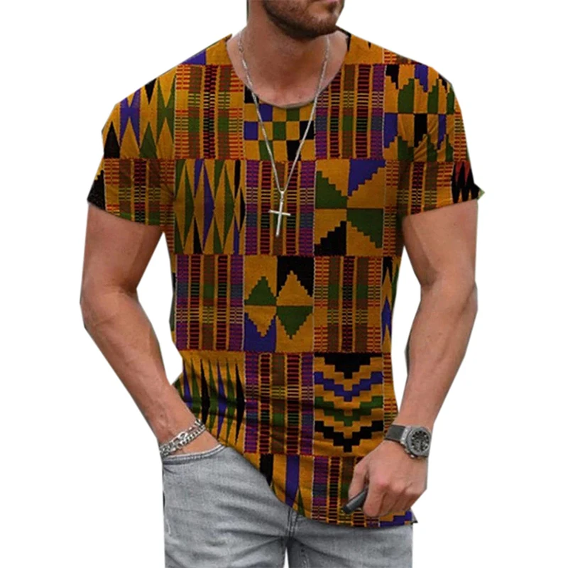 African Graphic T Shirts Colourful Abstract Art 3D Print Men Woman T-shirt Holiday Streetwear Harajuku Kids Tops Tees Clothing