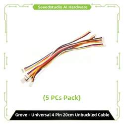 (5 PCs Pack) Seeed Studio Grove - Universal 4 Pin 20cm Unbuckled Cable