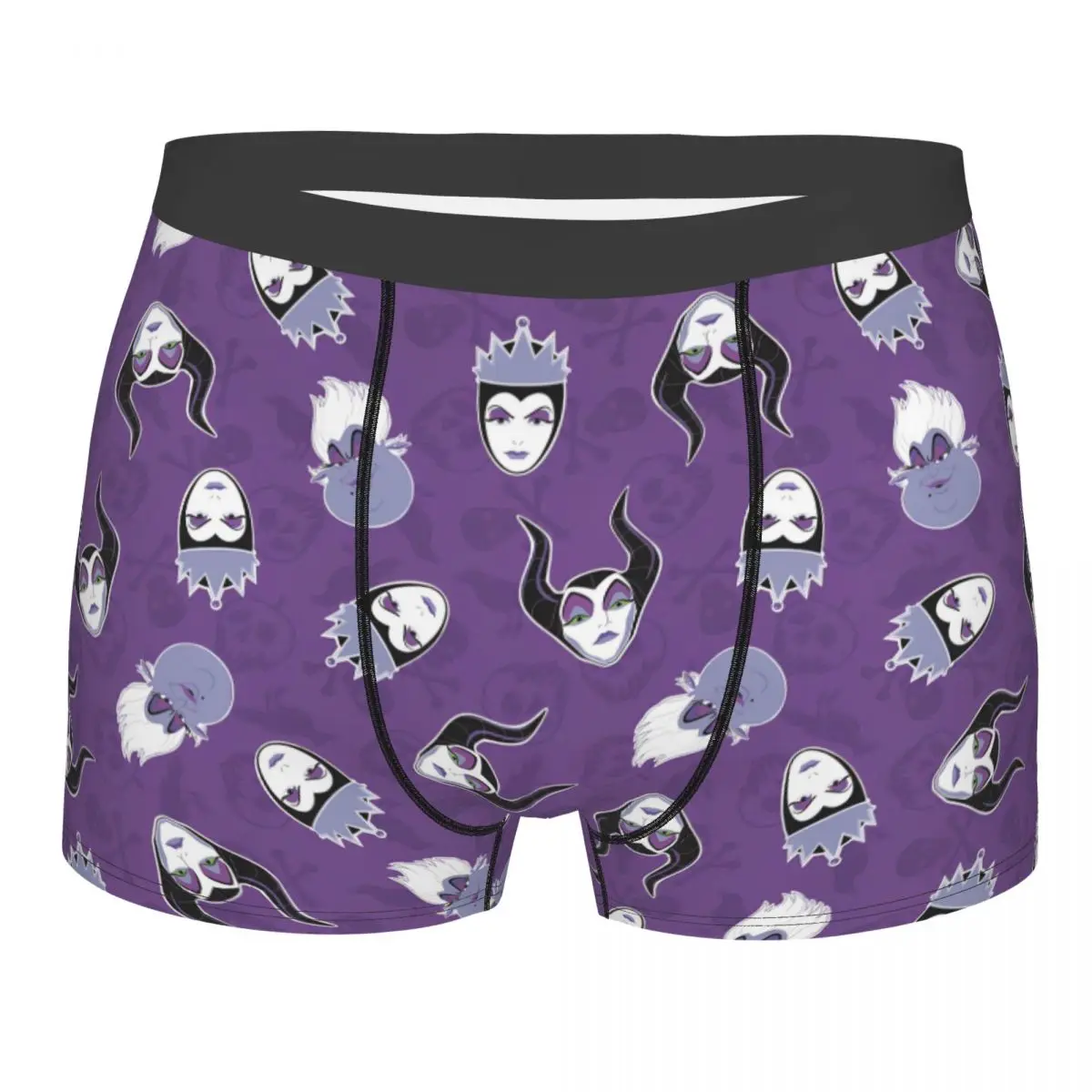 Men Villains Cartoon Queen Movie Underwear Evil Maleficent Sexy Boxer Briefs Shorts Panties Male Breathable Underpants