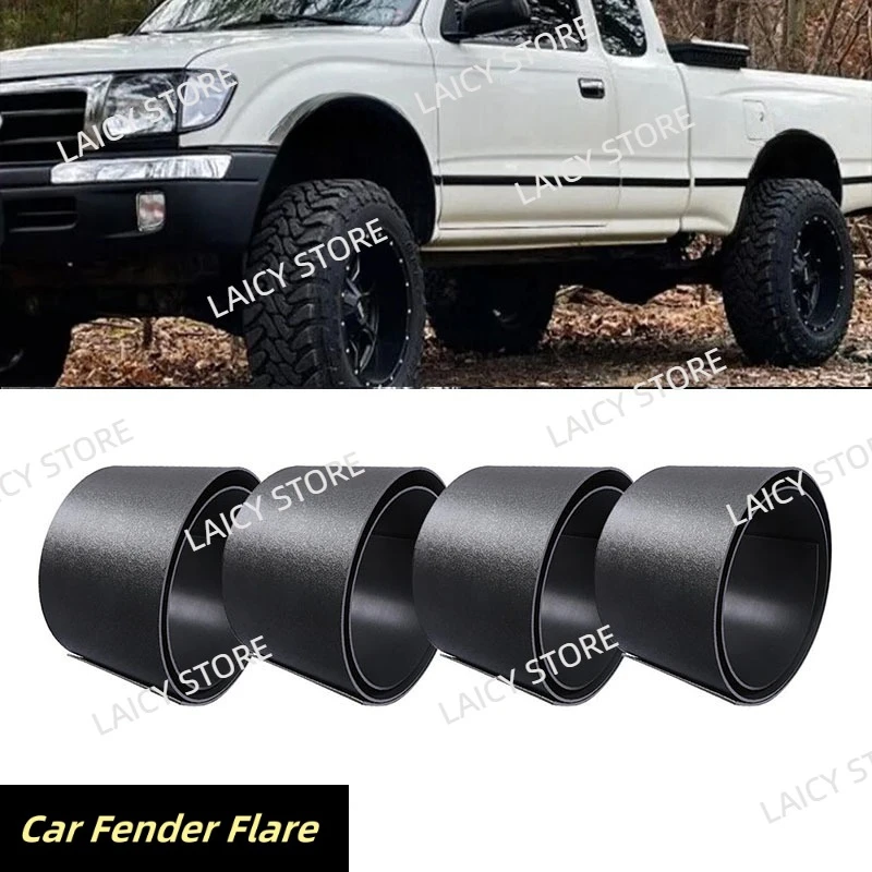 LAICY para T0yota Tacoma Tundra guardabarros de coche bengalas de cuerpo ancho arcos de rueda moldura tira extensores ceja guardabarros revestimientos