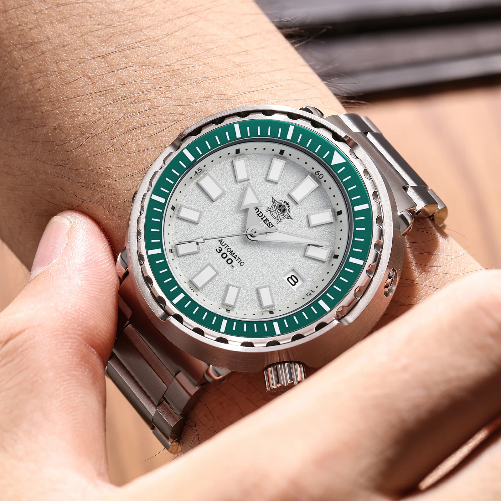 ADDIESDIVE New NH35 Sapphire Automatic Watch 300M Stainless Steel Super Luminous Mechanical Wristwatch For Men relogio masculino