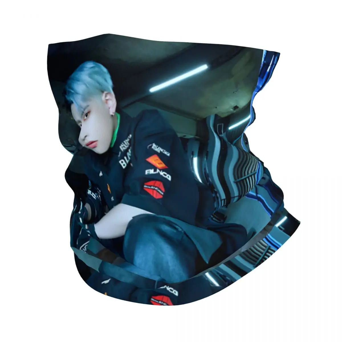 ATEEZ HONGJOONG THE WORLD EP 1 ATEEZ Bandana Neck Cover Printed Motor Motocross Face Scarf Running Unisex Adult Winter