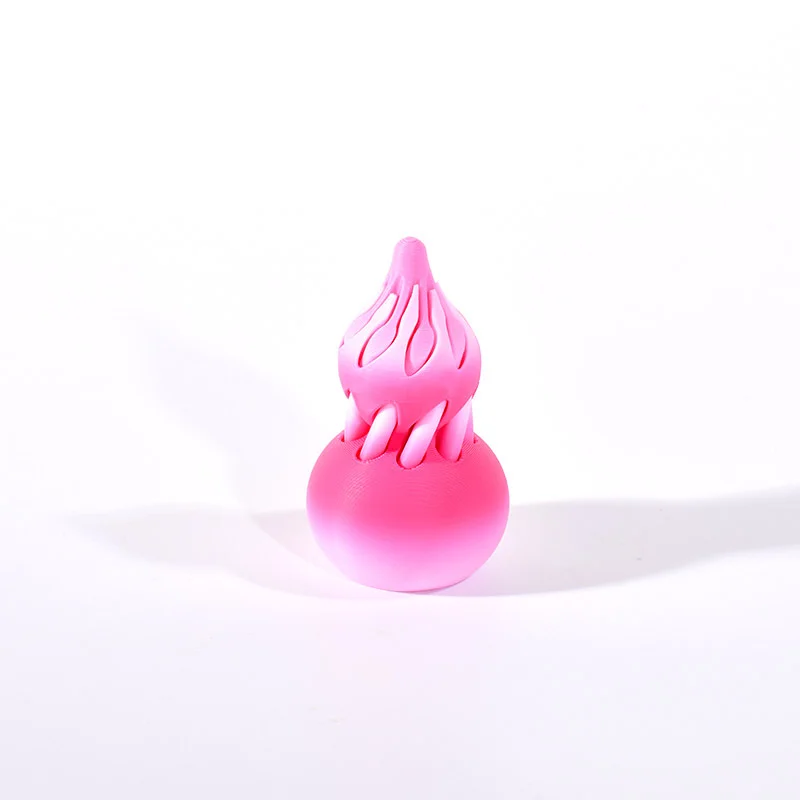 Lucky Gourd 3D Printed Spiral Toys Stress Relief Impossible Pyramid Passthrough Sculpture Passthrough Pyramid Toy Home Decor