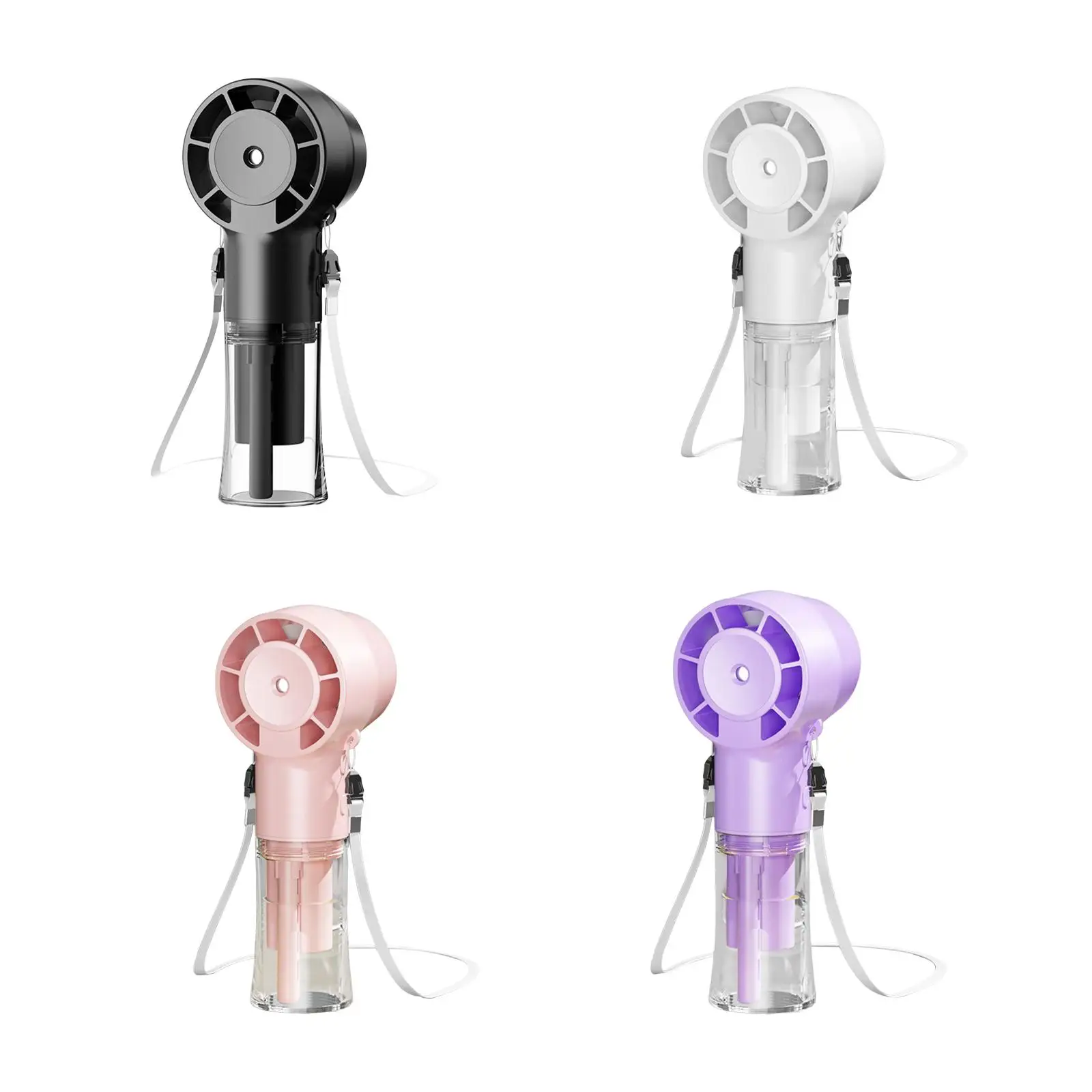 مروحة رش محمولة خفيفة الوزن ومحمولة بمنفذ USB للتخييم في الرحلة الخارجية