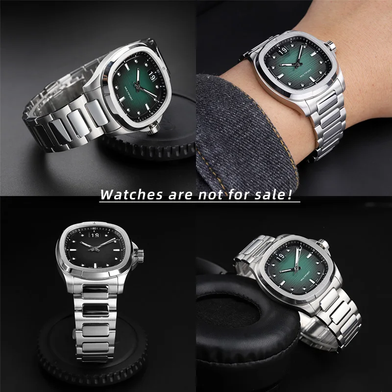 Correa de reloj de acero inoxidable para Mido M049.526, nueva serie de televisión helmsman, correa curva de acero inoxidable para hombre, liberación rápida de 22mm