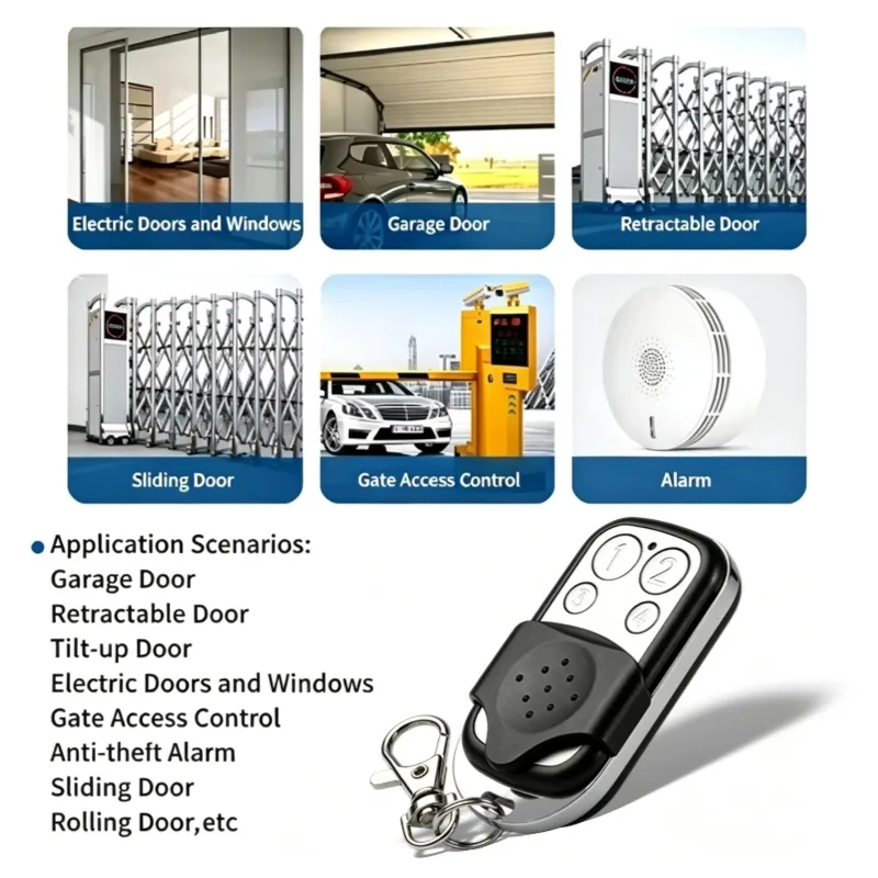 Compatible with Novoferm Novotron Garage Door Remote Control 4‑Button 433.92MHz Rolling Code Replacement Key Fob
