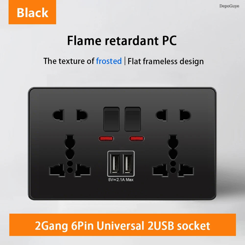Variant: 2Gang 10Pin AA Black