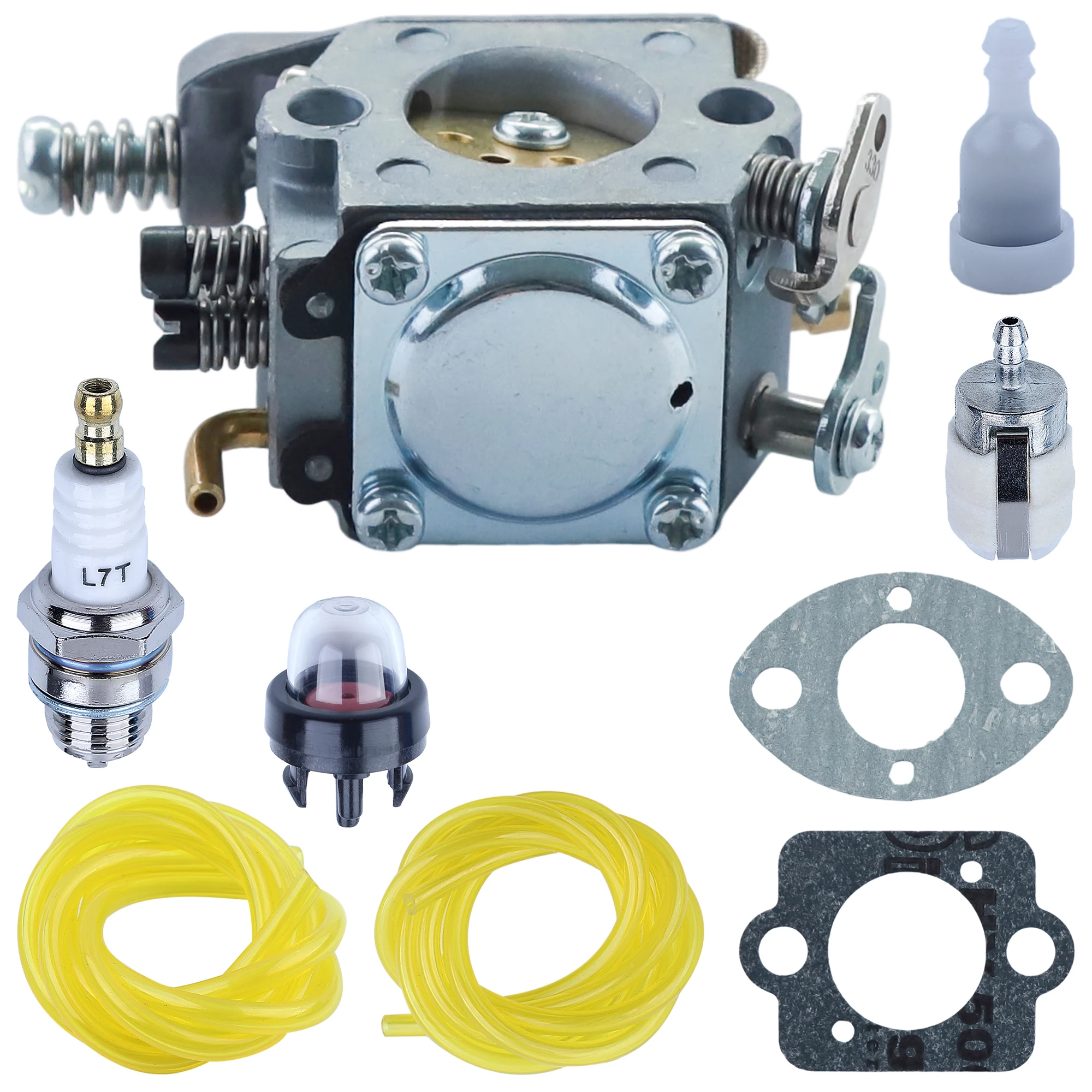 ชุดคาร์บูเรเตอร์ WT-946ปรับแต่งสำหรับเลื่อยไฟฟ้า CS-310เสียงสะท้อนแทนที่ A021001700ด้วยตัวกรองอากาศ P021016500