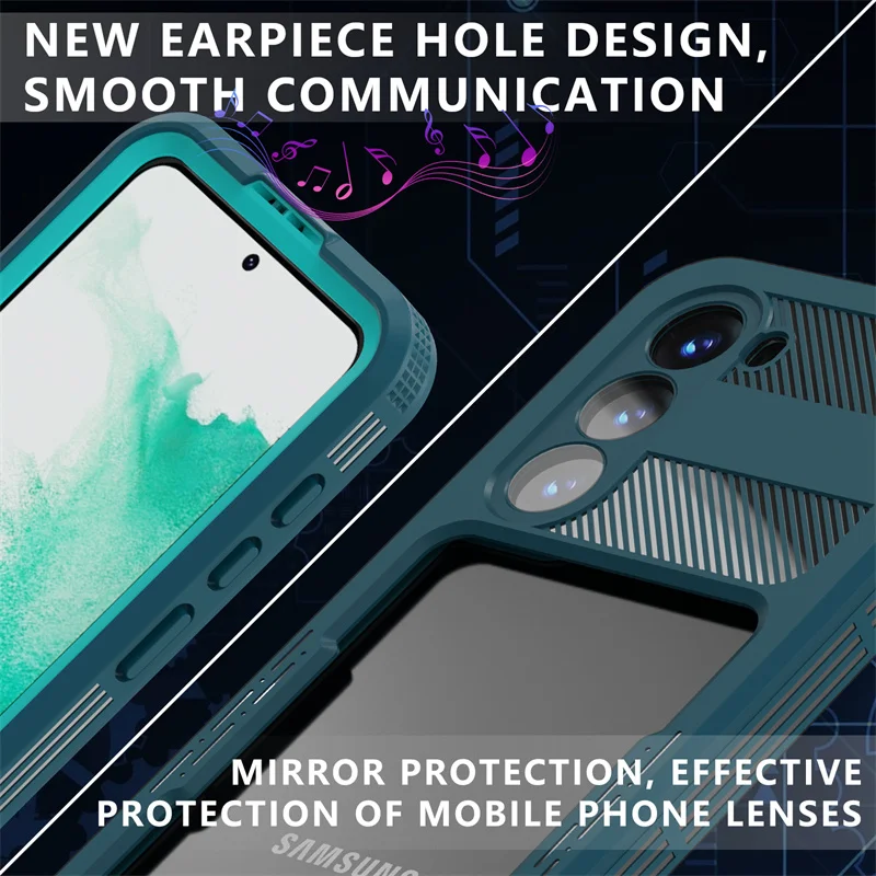 IP68 Real Military Waterproof Case For Samsung S23 S24 S25Ultra Plus Swim Diving Underwater Outdoor Full Sealed Protective Cover image 3