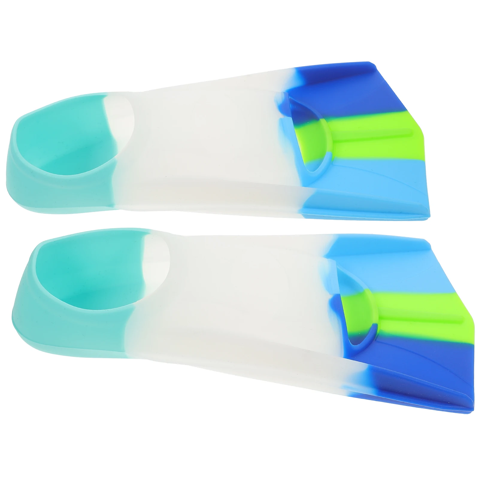 

Silicone Short Fins Kids Swim Flippers Children Swimming Accessories Lightweight Comfort Fit Snorkeling Diving Fins