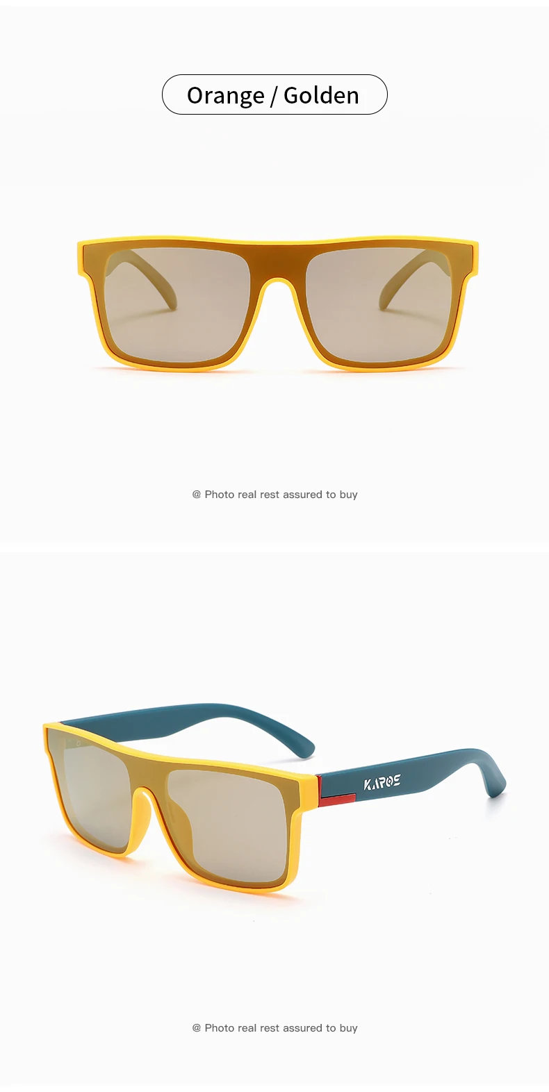 Karos Polarisierte Sonnenbrille, Unisex, UV400, Outdoor-Sportbrille zum Angeln, Radfahren, Wandern, Laufen, Reisen, Fahren, Brillen YZ2038 – Detail 14