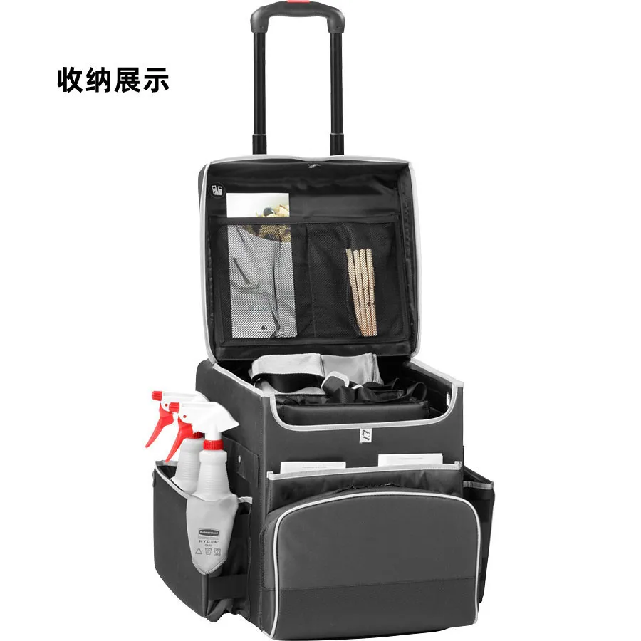 맞춤형 다기능 트롤리 청소 도구 카트 호텔 객실 호텔 자산 특수 청소 카트