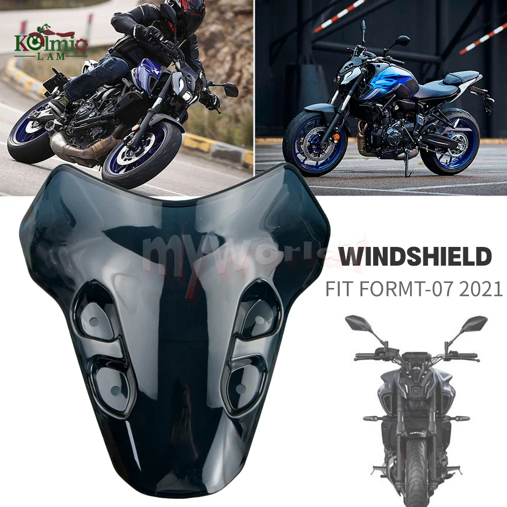 Fit For YAMAHA MT07 2021 - 2022 Front Glass Deflector Motorcycle Windshield Windscreen MT-07 MT 07 21 - 22