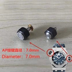 For AP Royal Oak Offshore 15710/15703/15720 Series Black And White Spring Model Solid 316L Head Watch Accessories