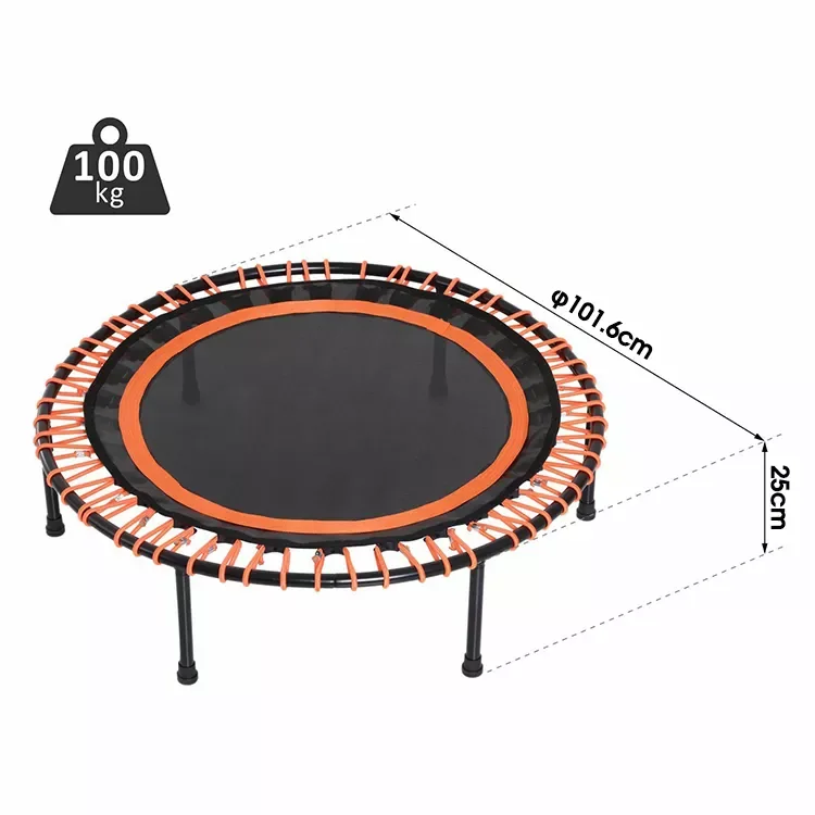 Indoor Trampoline Rebounder 40inch Mini Bungee Rope Trampoline