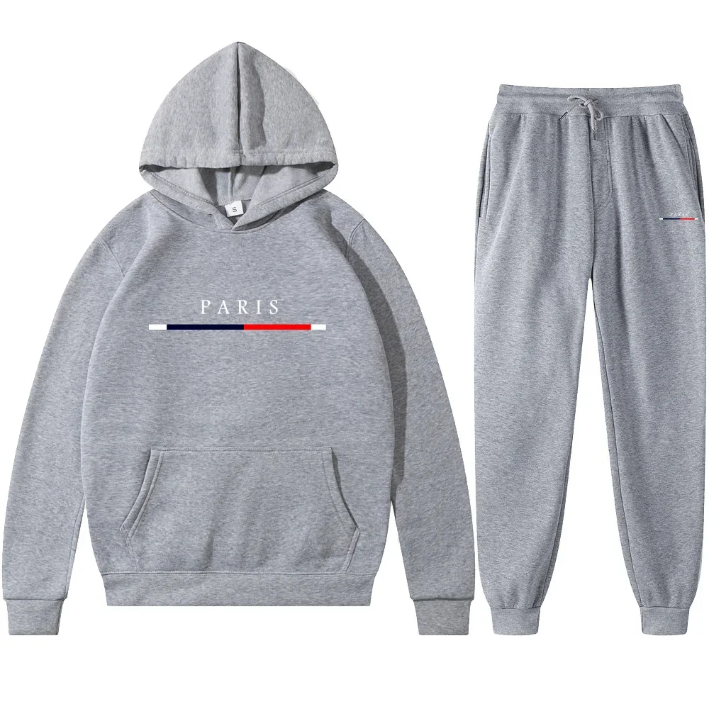 Men's Hooded Sweatshirts and Men Pants Casual Men's Tracksuit Sportswear Autumn Winter Men Suit Men's Clothing Leisure Sets Male