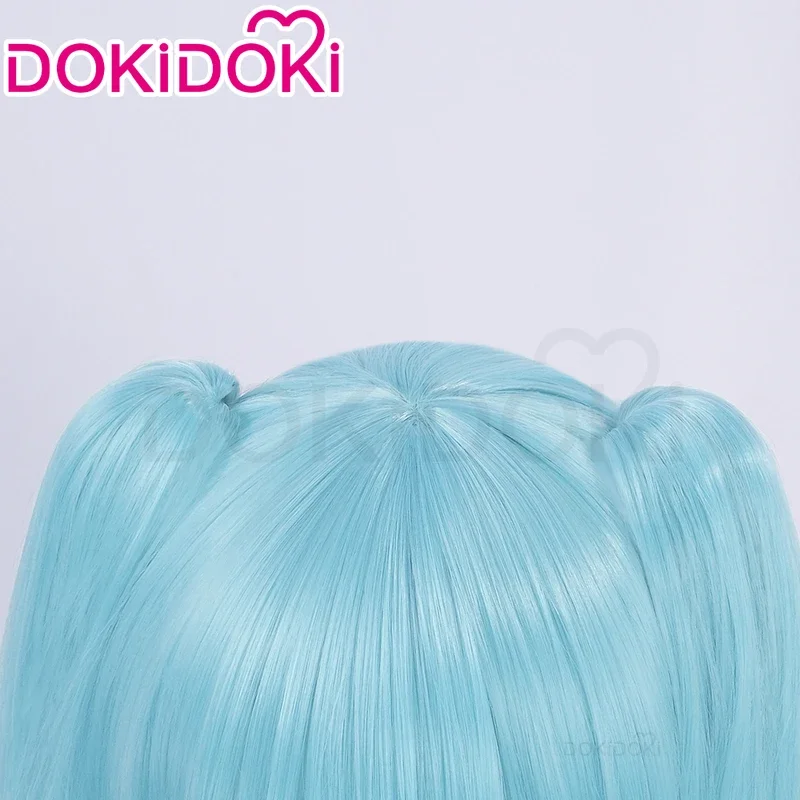 Mikuu in stock parrucca cosplay DOKIDOKI donna carina 100cm capelli lunghi blu mikuu 16th anniversary parrucca cosplay parrucca gratuita cap