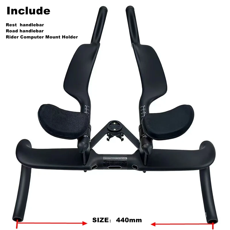 BIKEDOC HB26 Carbon Road Stuur Fietsstuur Triathlon Handvat Rest TT Stuur Racefiets Carbon Handvat 400/420 /440mm