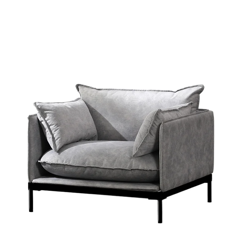 

Apartment Fabric Sofa Small Apartment Bedroom Double Nordic Modern Simple Rental Room Clothing Store Living Room Small Sofa