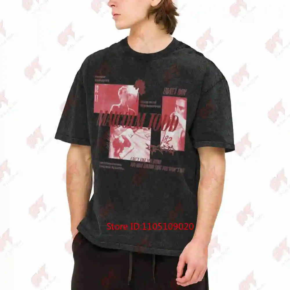 Malcolm Todd Sweet Boy Retro Vintage Washed Tee Pure Cotton T-Shirt