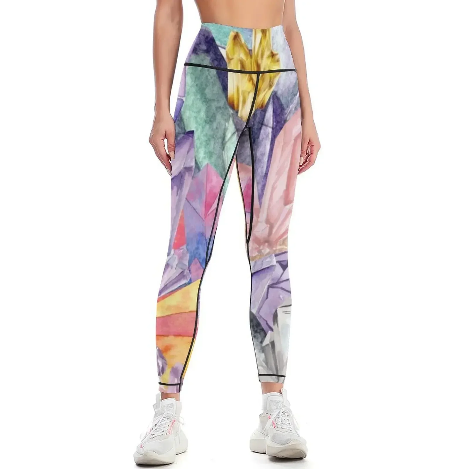 

The Crazy Crystal Wonders Leggings Training pants Sports female for physical Sports pants woman Womens Leggings