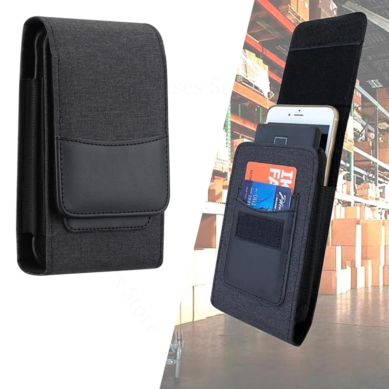 

Nylon Leather Phone Card Case For Honor 400 Smart 5G Phone Pouch Belt Clip Waist Bag For Honor 400 Ultra 200 300 Pro 90 GT 80SE