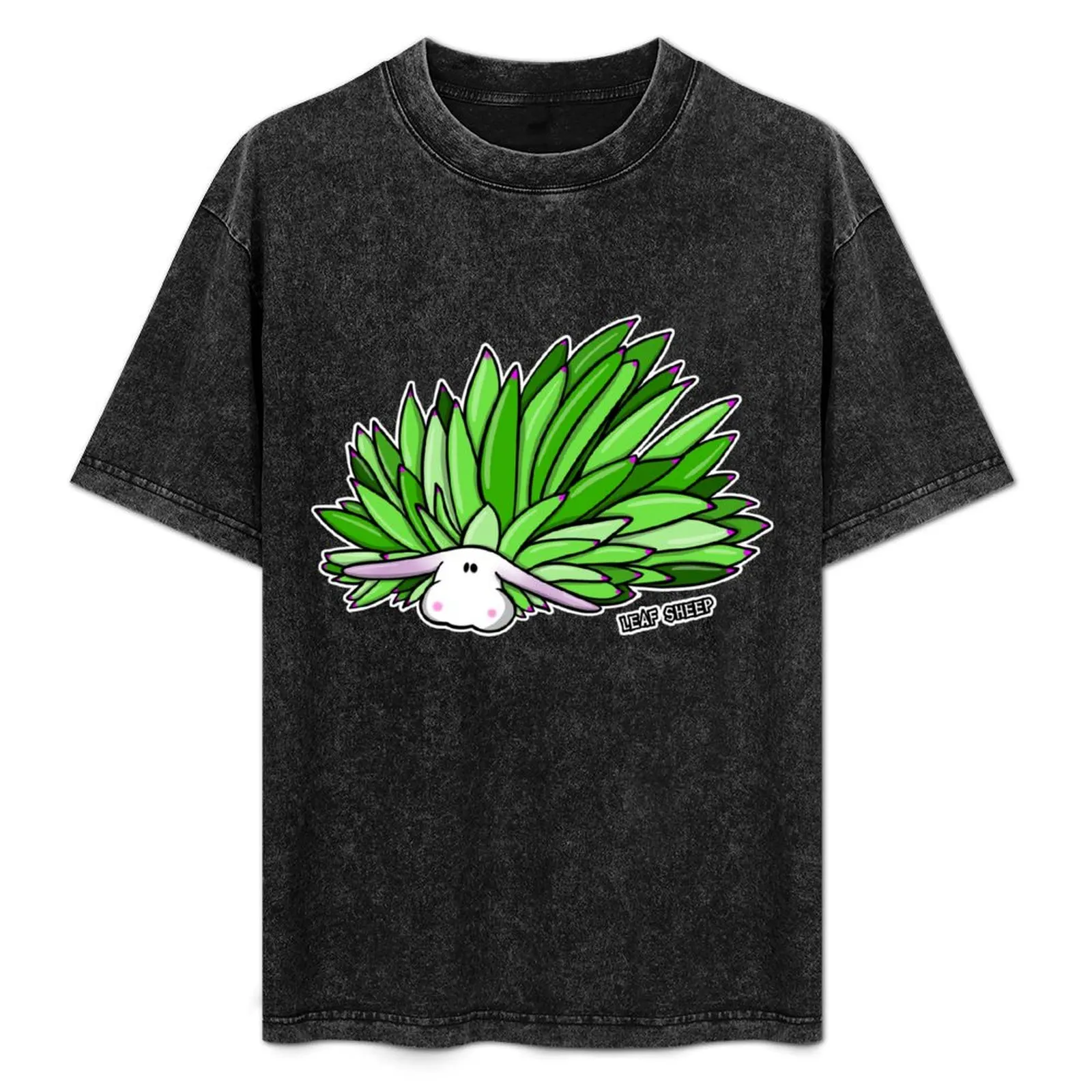 

Leaf Sheep Ocean Sea Slug Cute Marine Life Biology Kawaii Graphic T-Shirt Vintage Style Printed Top