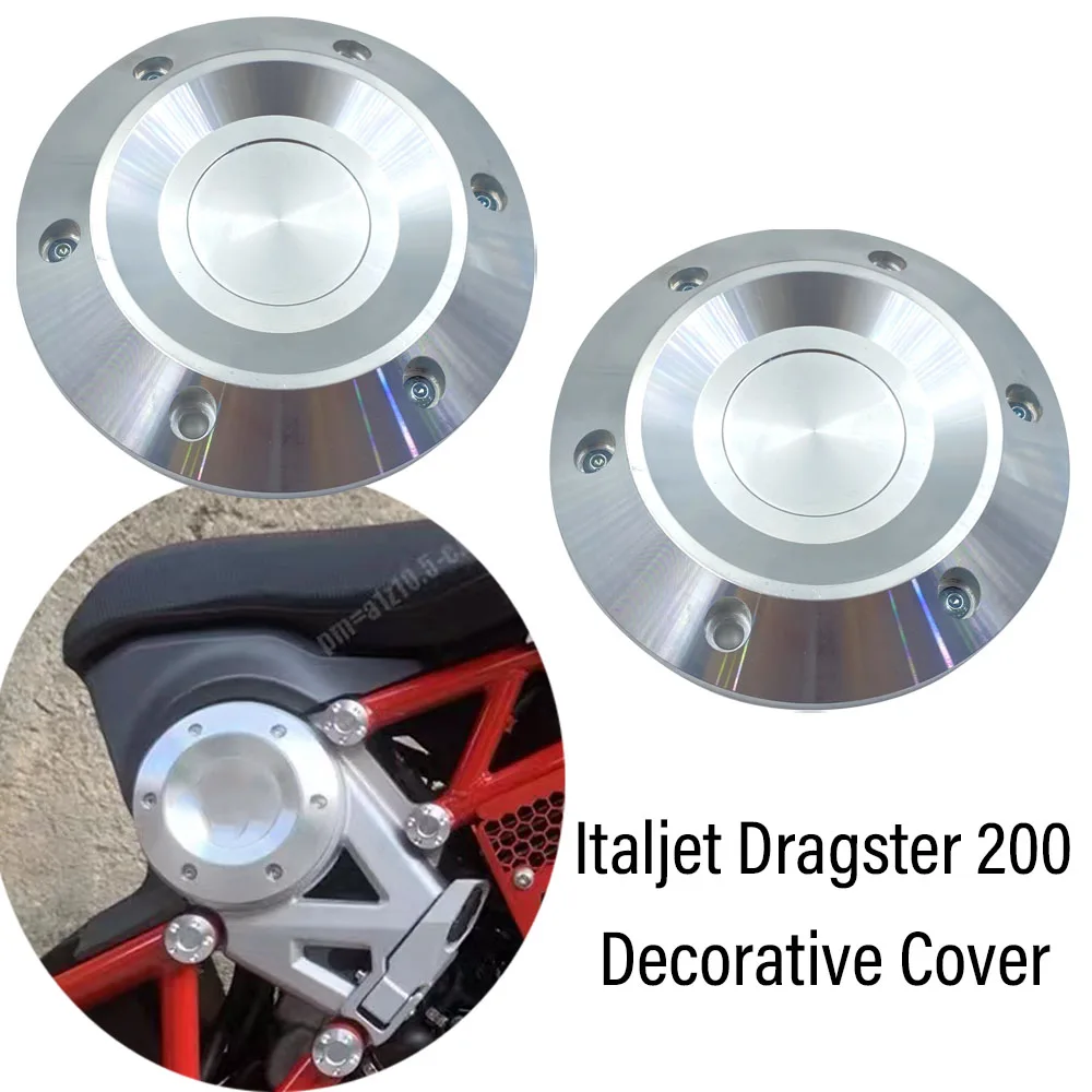 

New Fit Italjet Dragster 200 Accessories Decorative Cover Frame Aluminum Alloy Cover For Italjet Dragster 200 / 250i / 125 / 400