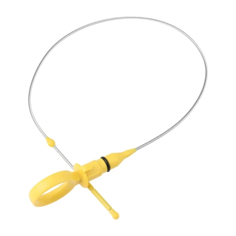 L5BC Engine Oil Measuring Dipstick 03L115611E, Single Replacement Part with Metal Blade and Yellow Handle for Vehicle Service