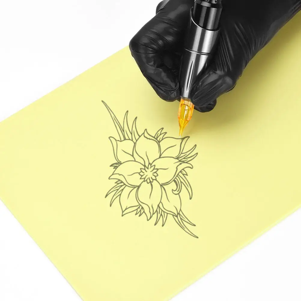 

A4 Size Tattoo Practice Skin Silicone Blank Soft Lightweight Portable Tattoo Supplies for Beginners Professionals Microblading
