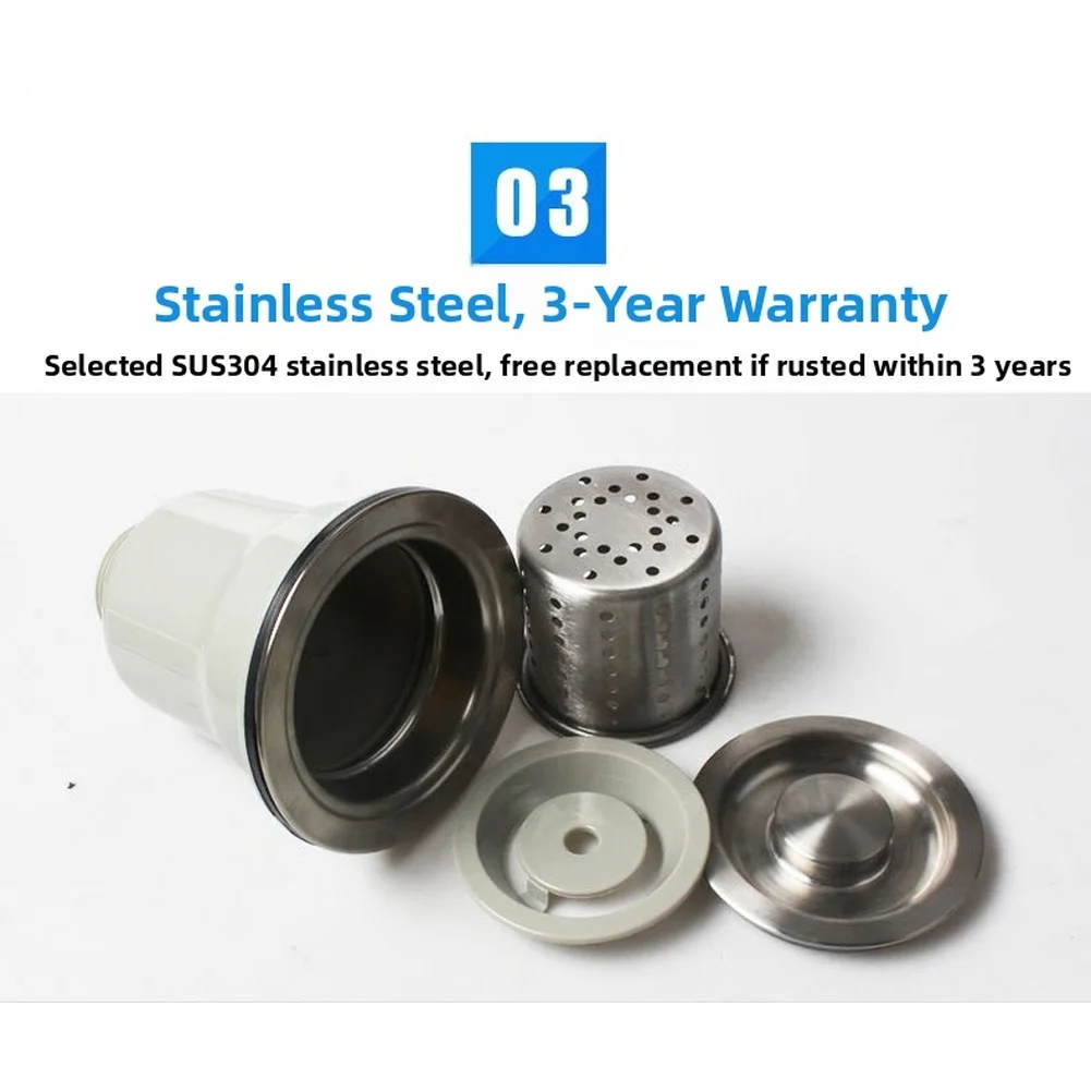 Twist Drain Stopper Kitchen Sink Strainer For Kitchen Washing Tasks Compatible With Standard Sinks Drain Filter 5