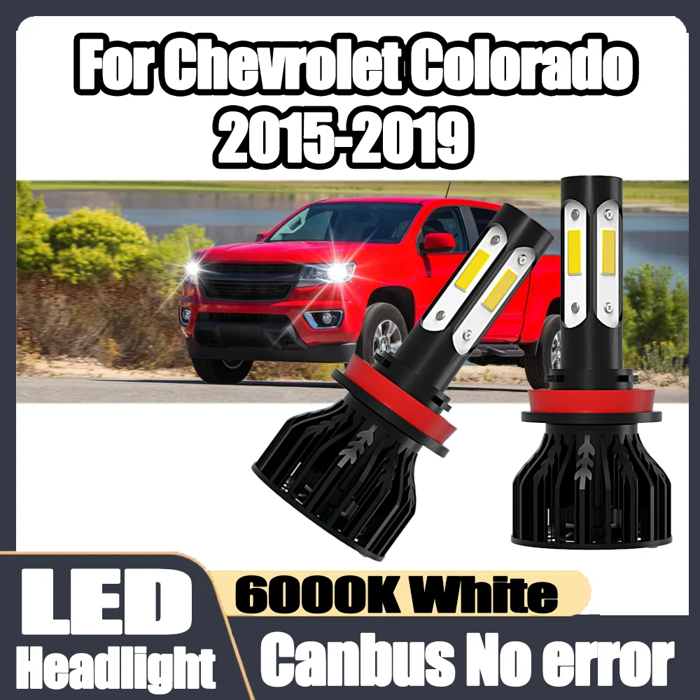 

2PCS Canbus No error H11 20000LM LED Headlight Car Lights 120W Turbo Auto Lamps 6000K White 12V For Chevrolet Colorado 2015-2019