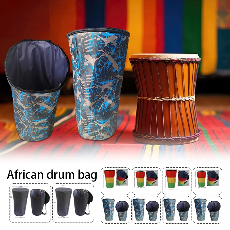 

Djembe Bag 8/10/12/13 Inch Thick Shockproof African Drum Case Shoulders Back Oxford Cloth Waterproof Package Outdoor Carrying