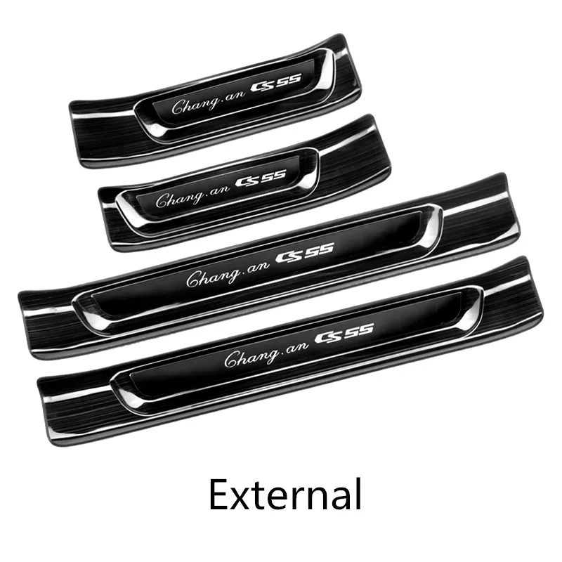 

For Changan Cs55 2017-2019 Stainless Steel Car Welcome Pedal Trunk Threshold Guard Plate Anti-scratch Protection Styling