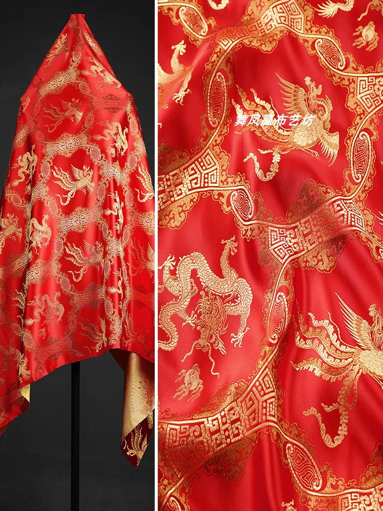 

Жаккардовая жаккардовая ткань, жакет в китайском стиле, одежда в китайском стиле, оптовая продажа, ткань «сделай сам» для шитья на метр, ткань для шитья одежды