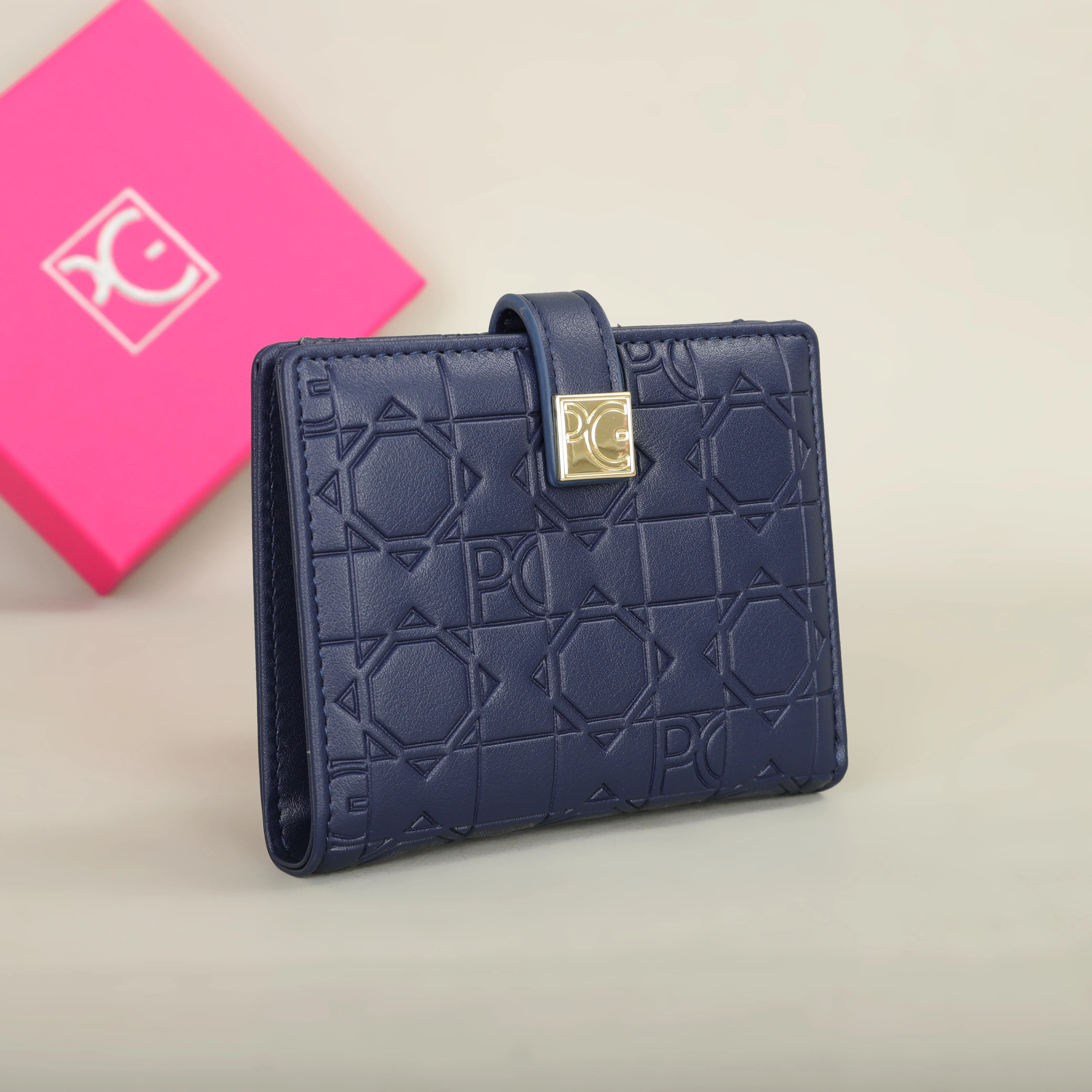 PG Wallet Fashion Classic Retro Damen-Universal-Geldbörse mit Buchstabendruck, tragbare Kartentasche, Zero Wallet – Detail 7
