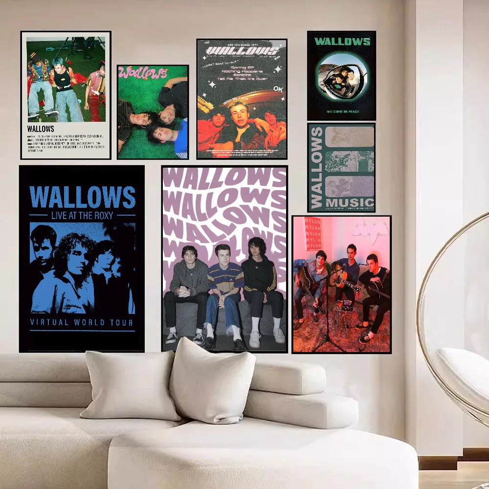 wallows Self-adhesive Art Poster Whitepaper Prints Posters Artwork Aesthetic Art Wall Painting