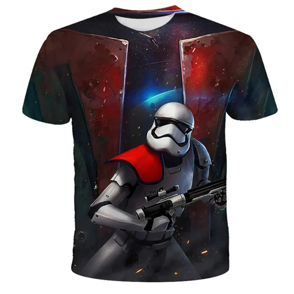 

Disney Yoda T-shirt Kids Summer Cartoon Top T-shirt Fashion Boys Girls 3d Printing Cute T-shirt Bottoming Baby Yoda Tees