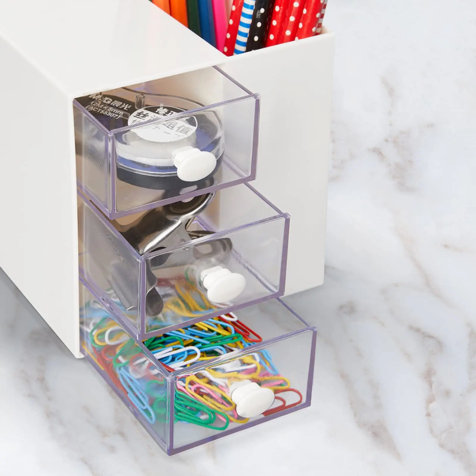 

Cartoon Minimalist Pen Holder Cute Girl Heart Creative Fashion Children's Student Stationery Storage Box Desktop Multifunctional