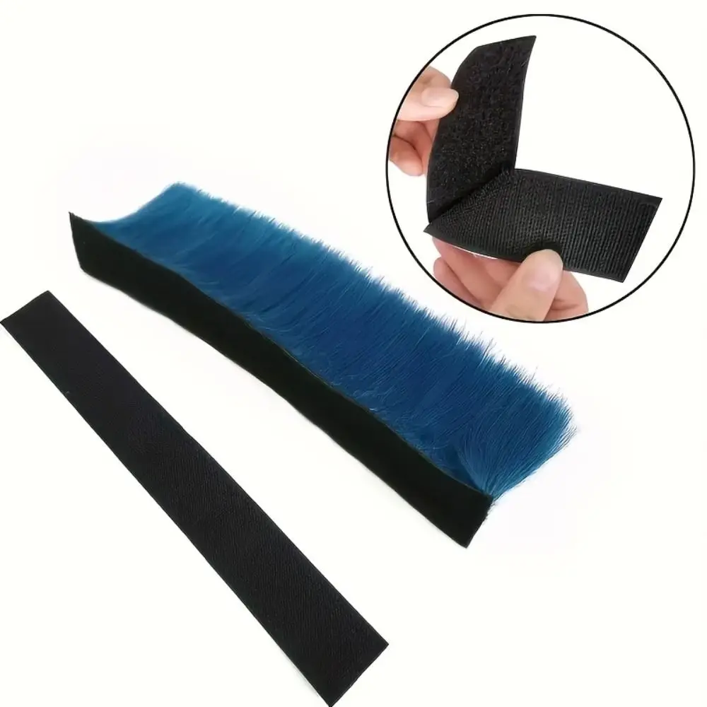 Colorful Mohawk Synthetic Wigs Adhesive Reusable Helmet Decorations Bicycle Accessories Motorcycle Accessories Helmet Mohawk Wig